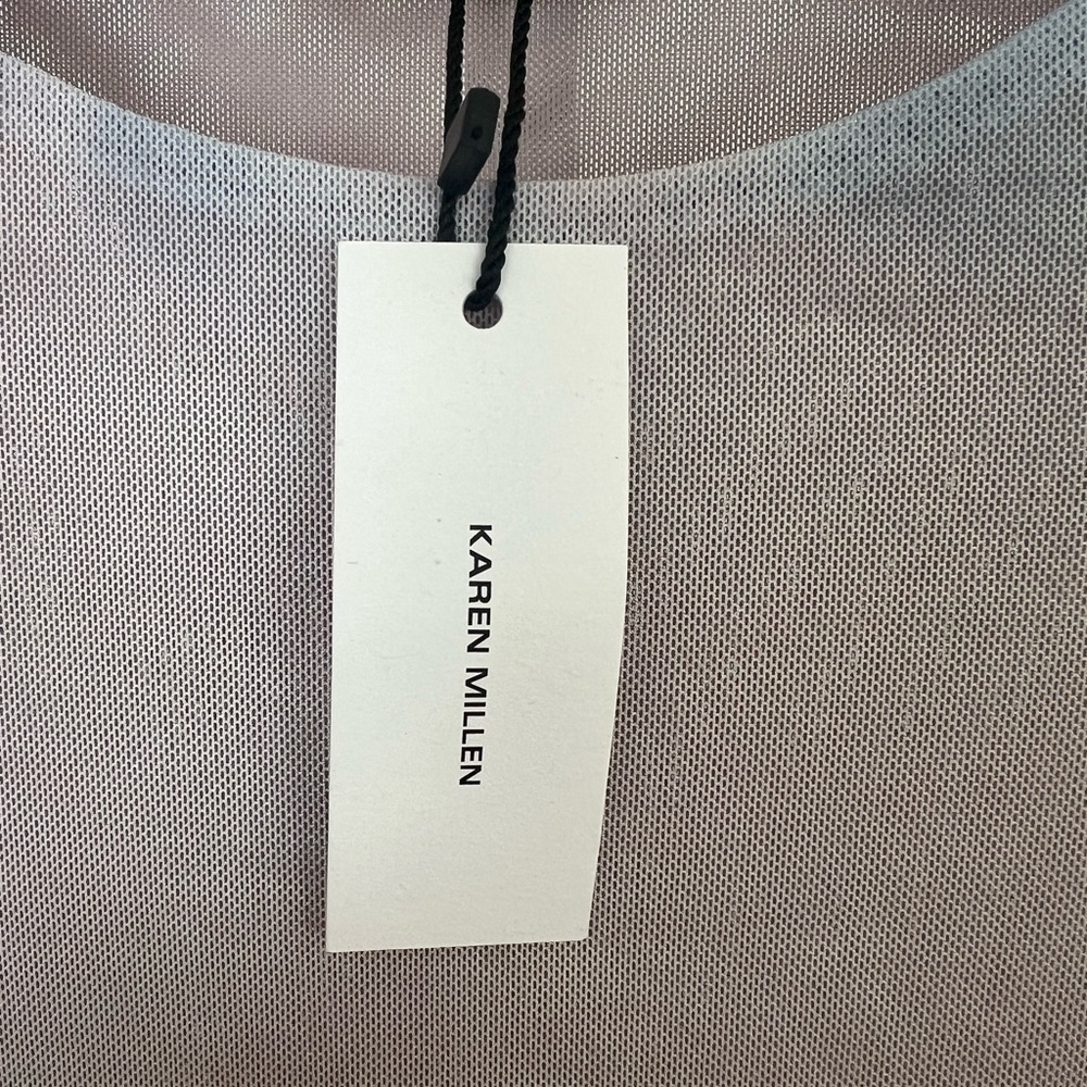 Karen Millen White and Black Mesh Dress - Picture 3 of 6